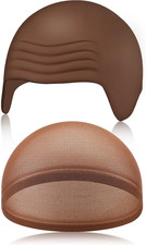 2 Pcs Bald Caps Halloween Latex Bald Cap