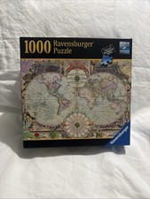 Ravensburger Premium 1000 Pc. Jigsaw Puzzle Antique World Map Complete Challenge