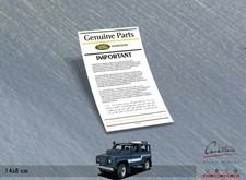 ADESIVO RICAMBI ORIGINALI LAND ROVER 90 / 110 e Defender | 14x8 cm