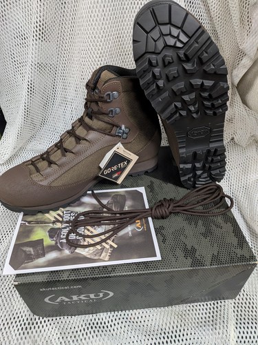 AKU BOOTS High Liability Goretex Combat Hiking Camping Black & Brown - Picture 1 of 10