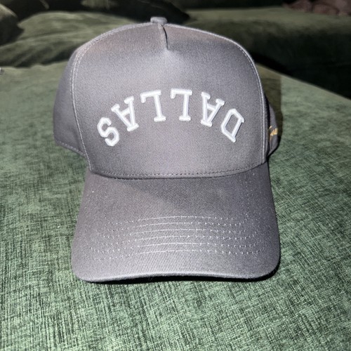 True BRVND Precurved Dallas Snapback Steel Blue Upside Down Dallas HARD TO FIND