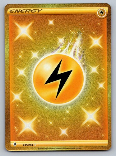 Lightning Energy 235/203 SEC Evolving Skies Pokemon Holo NM