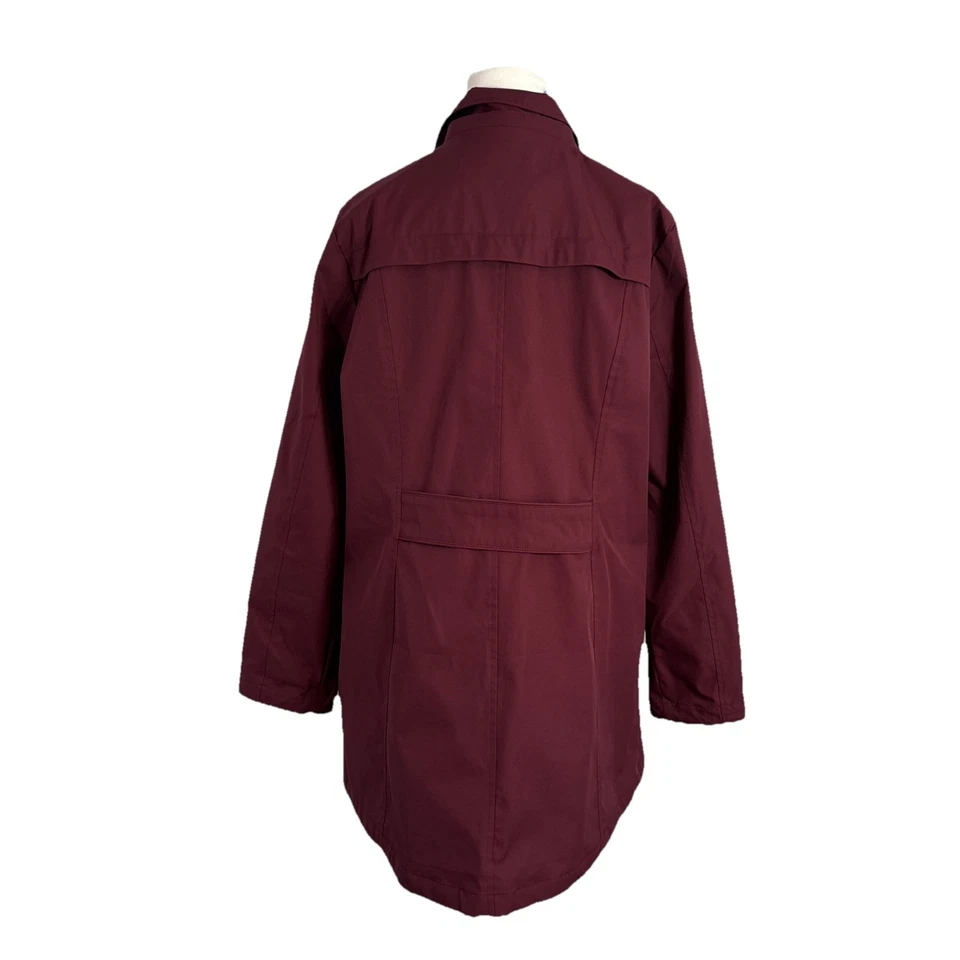 Lands' End Ladies' 3-in-1 Systems Jacket w/ Hood *Missing Vest RED Size Medium - Image 3 of 4