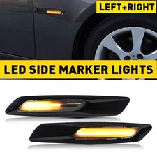 Dynamic Amber Smoke Side Led Marker Lights For 11-13 Bmw 5-series 528i Sedan Dynamic Amber Smoke Side Led Marker Lights For 11-13 Bmw 5-series 528i Sedan