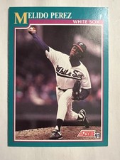 1991 Score Baseball Card Melido Perez Chicago White Sox #179 NM