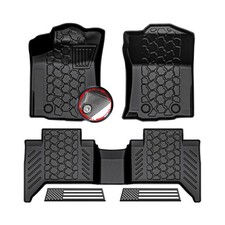 2018-2023 Toyota Tacoma Double Cab Automatic Only Floor Mats, 3D Custom Fit A...