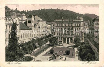 Mariánské Lázně Czech Republic Bohemia Schillerplatz
