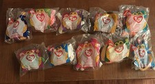 1996 TY Teenie Beanie Babies McDonalds Full Set 1-10 Sealed Vintage Free Ship
