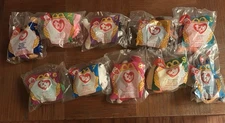 1996 TY Teenie Beanie Babies McDonalds Full Set 1-10 Sealed Vintage Free Ship 