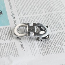 Sliver Ferragamo Unisex Classic Gancici Belt Buckle For 34-35mm leather strap