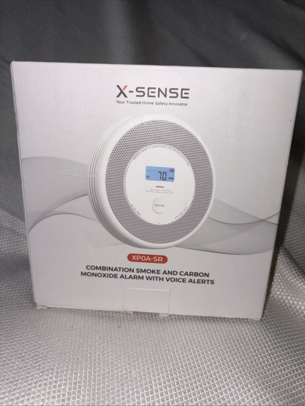 2 X-Sense XP0A-SR Combination Smoke and Carbon Monoxide Alarm with Voice Alerts.