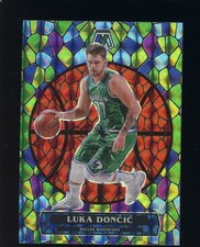 Auction #17 2020-21 Mosaic Stained Glass #9 Luka Doncic Mavericks SSP CASE HIT