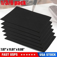 1/3/6pack Black Self Adhesive Felt Sheets Sticky Back Fabric for DIY Craft