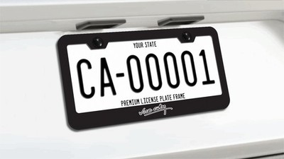 Vice City License Plate Frame ''Black Stainless Steel'' GTA | Race | Cars | Games