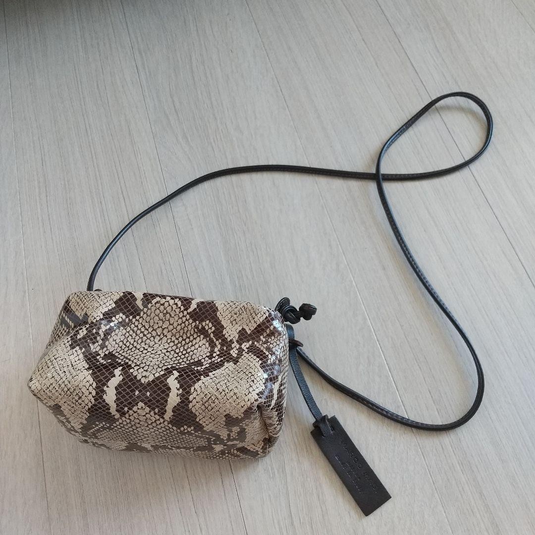 Marco Masi Python Leather Pouch Crossbody Bag Unu… - image 4