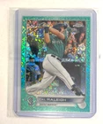 2022 Topps Chrome Cal Raleigh #149 Aqua Speckle Refractor Rookie Card /199