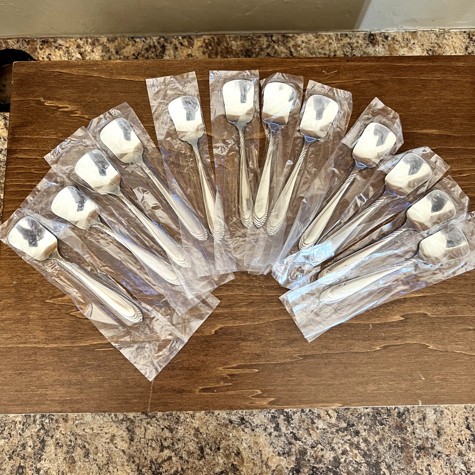 Nakazato Stainless Flatware Set 87 Pc Japan Dotted Swirl 6 Place Setting Serving