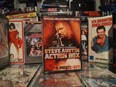 Steve Austin Action Box 4 Filme Stranger Damage Force Hunt To Kill DVD FSK 18