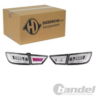 Diederichs Tuning Led RÜCkleuchten Satz Chrom Klarglas Passend FüR Renault Clio