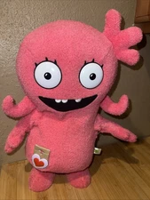 Ugly Dolls Dance Moves Moxy  14” Plush Stuffed Funny Monster Pink Toy- Works!