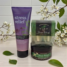 Bath  Body Works Aromatherapy Stress Relief Eucalyptus Spearmint 3pc Gift Set