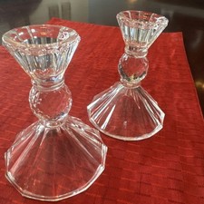 24% Lead Crystal Candle Stick  Holders (2)