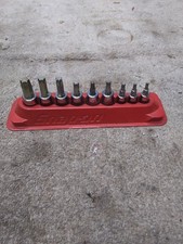 Snap-on Tools 209eftxby 9 Pc Combination Drive Torx Bit Socket Set Usa Snap-on Tools 209eftxby 9 Pc Combination Drive Torx Bit Socket Set Usa