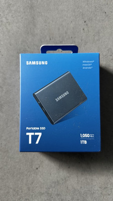 Samsung Portable SSD T7 1TB Indigo Blue 1050 MB/s NEU OVP versiegelt MU-PC1T0H