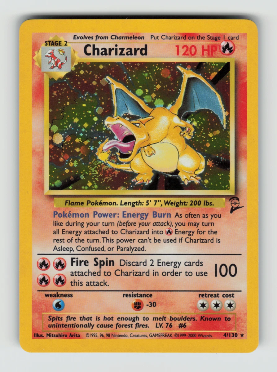 Preços baixos em Charizard Pokémon TCG Holo Conjunto Base Rara 2