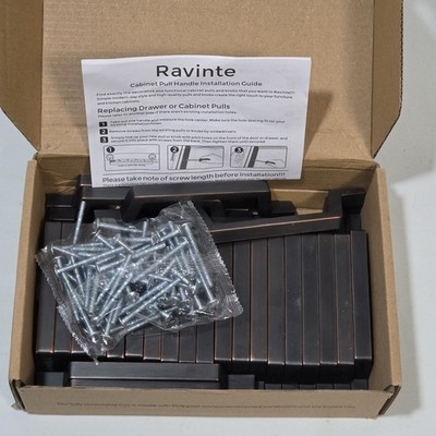 New Cabinet Pulls 26 Pack Ravinte Bronze 5.5 Inch Square Drawer Handles