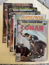 The Savage Sword of Conan Marvel Magazine Group Comic Book Lot # 88~87~86~85~51