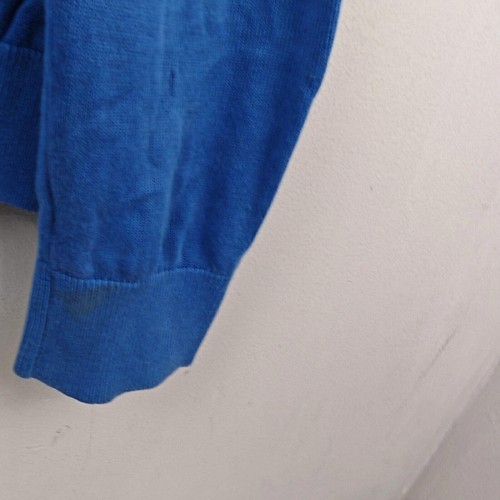 Tommy Hilfiger Maglione Uomo Extra Large Blu Scollo V Cotone Pullover Outdoor - Foto 7 di 9