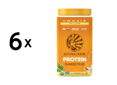 6 x Sunwarrior Classic Plus Organic (750g) Vanilla (53,33 EUR/kg)