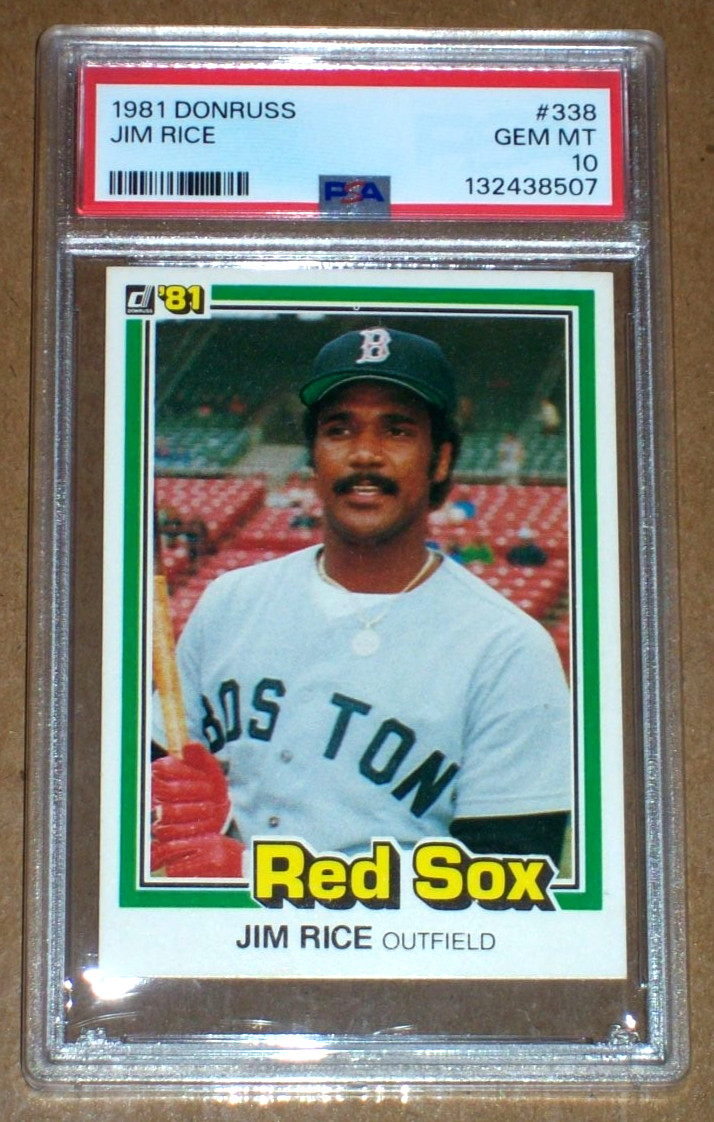 1981 Jim Rice #338 Donruss PSA 10 Boston Red Sox
