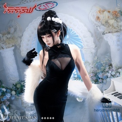 Blue Archive Tsukatsuki Rio Cosplay Costume Women Girl Sexy Black Dress  Outfit | eBay