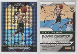 2018-19 Panini Prizm Mosaic Blue Donte DiVincenzo #26 Rookie RC