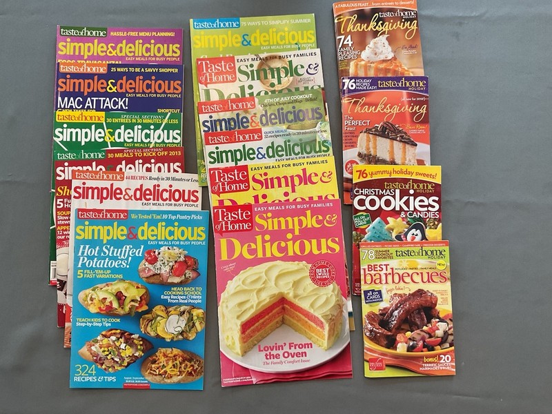 Taste of Home Simple & Delicious Magazines  Lot Issues 2012-14 + Specialty Books