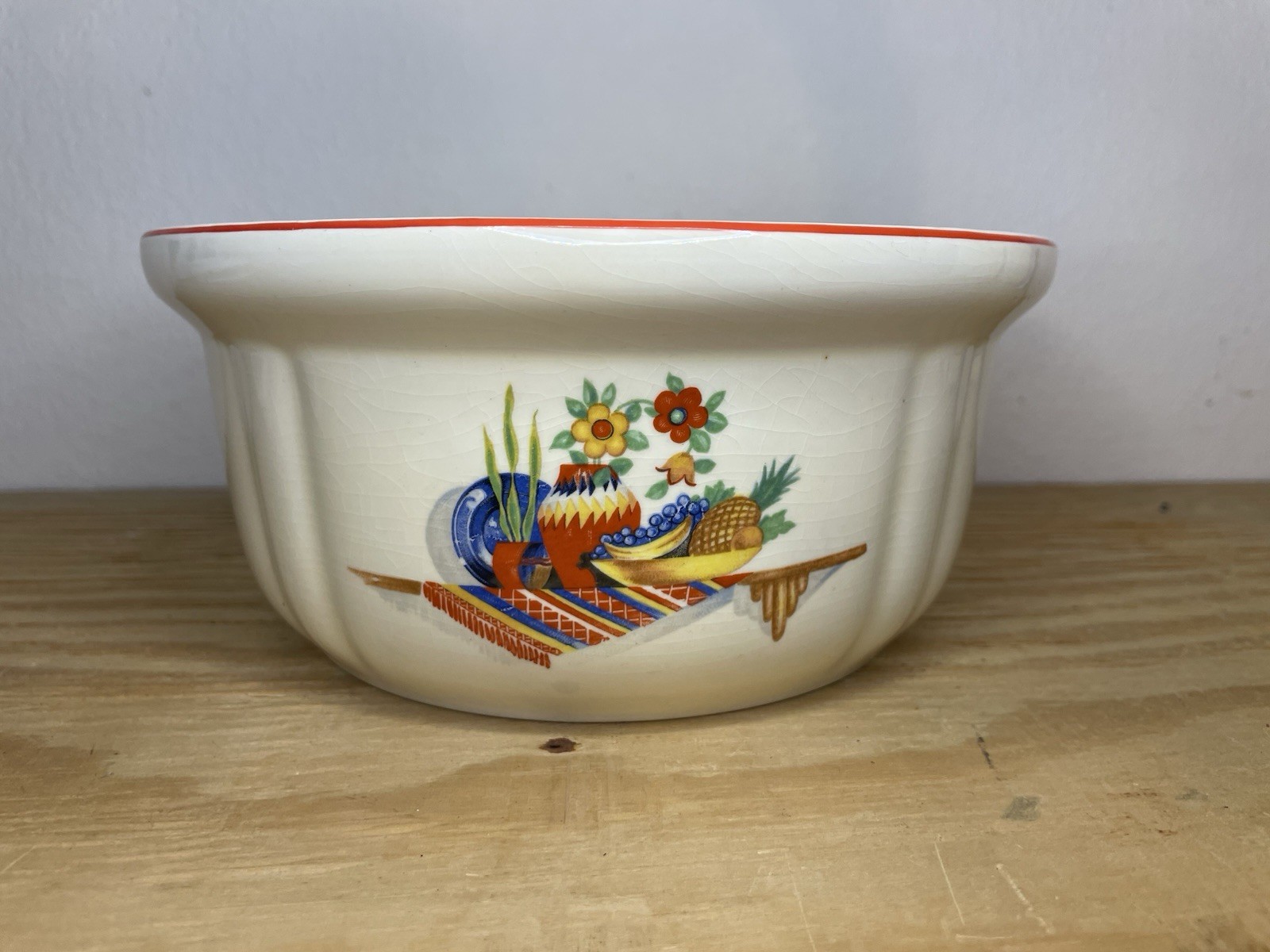 Vintage USA-Made Southwestern Crown Ovenware Casserole Dish 11.39