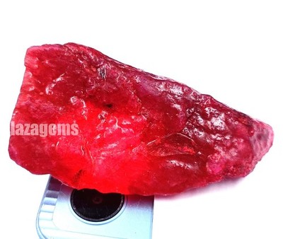 609.5 Ct Natural Red Ruby - Earth Mined Rough Gemstone from Africa - EGL 5ASH