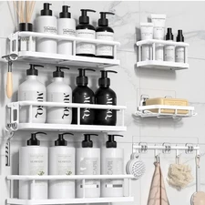 YASONIC Shower Caddy, 6 Pack Large Capacity shower organizer with Soap Holder...