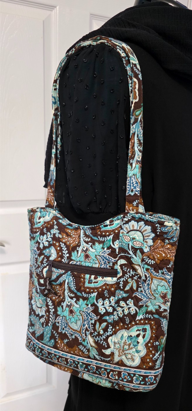Vera Bradley Bucket Tote in Java Blue
