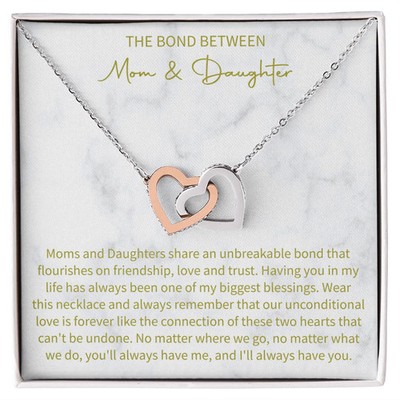 The bond between mom and daughter necklace, Daughter Necklace, Mother Daughter