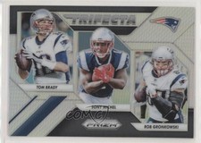 2018 Panini Prizm Trifecta Rob Gronkowski Sony Michel Tom Brady #TRI-NE 06g6