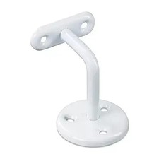 10 x White Bannister Handrail Bracket Stair Case Rail Railing Wall Mounted 63mm