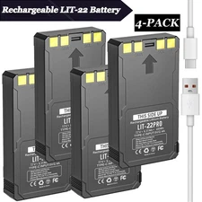 4-Pack Rechargeable LIT-22 Battery For Cellular Trail Camera Flex-M Flex G-36