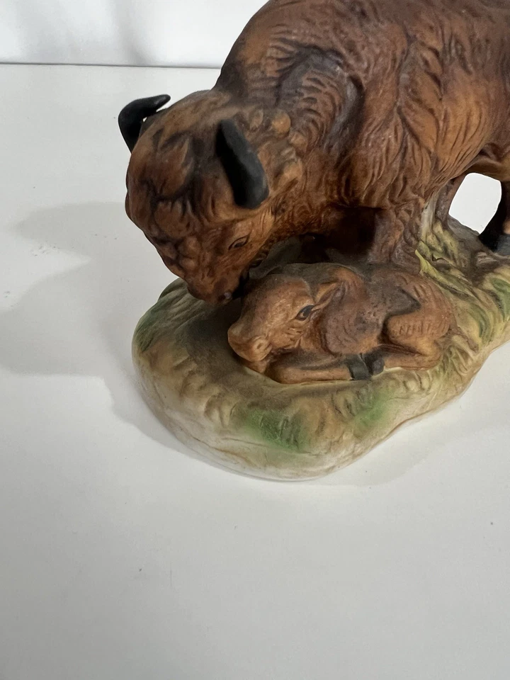 Cyrus Noble 1978 Mini Decanter Of Mother Buffalo With Baby, Hass Brothers - Image 2 of 4