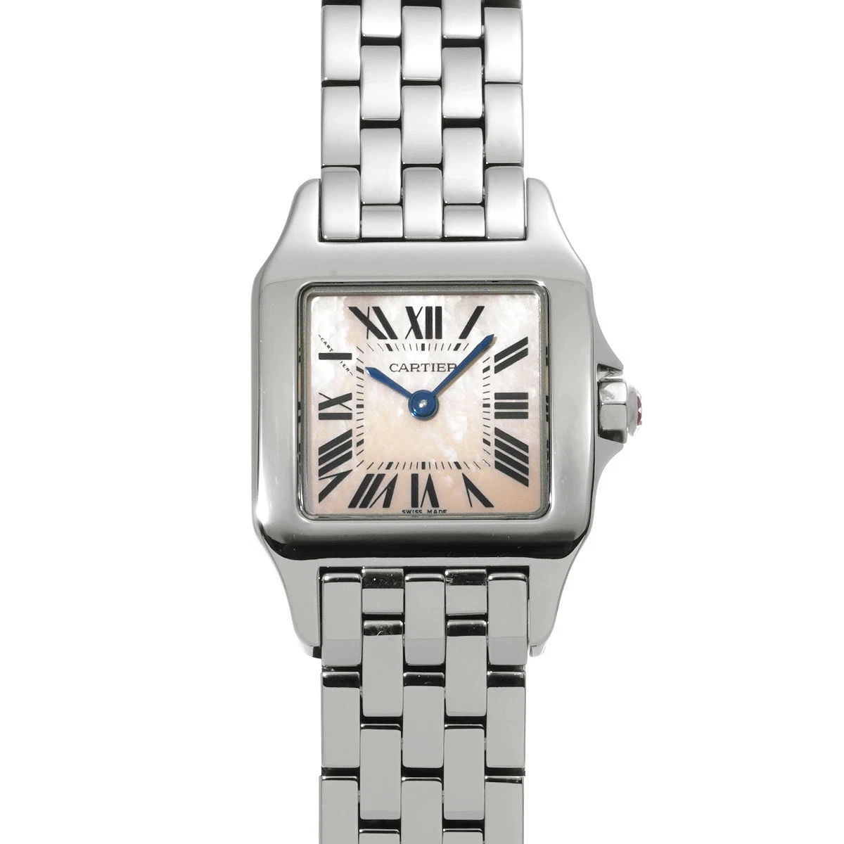 CARTIER Santos Demoiselle Sm W25075Z5 Pink Ladies Used Watch #7101