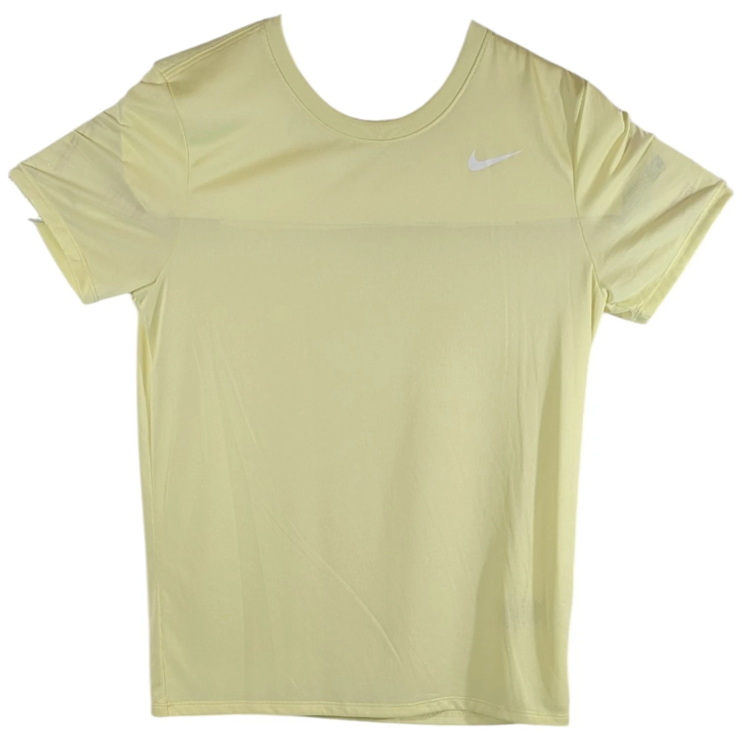 Nike Tee Light Yellow T-Shirt Dri-FIT Womens Small Quick Dry Lightweight