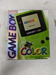 GAME BOY COLOR KIWI GREEN EMPTY BOX ONLY