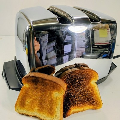 VTG Sunbeam Auto Drop Chrome Toaster 2 Slice 20-3  AG Clean Working/tested